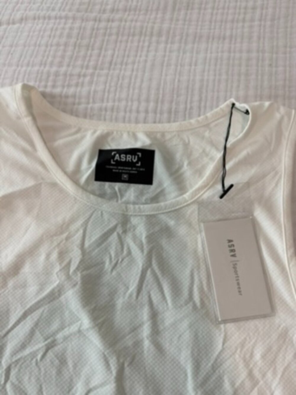 ASRV Silver-Lite Tank Top Ivory Cream Men's Size M NWT DSG-0146